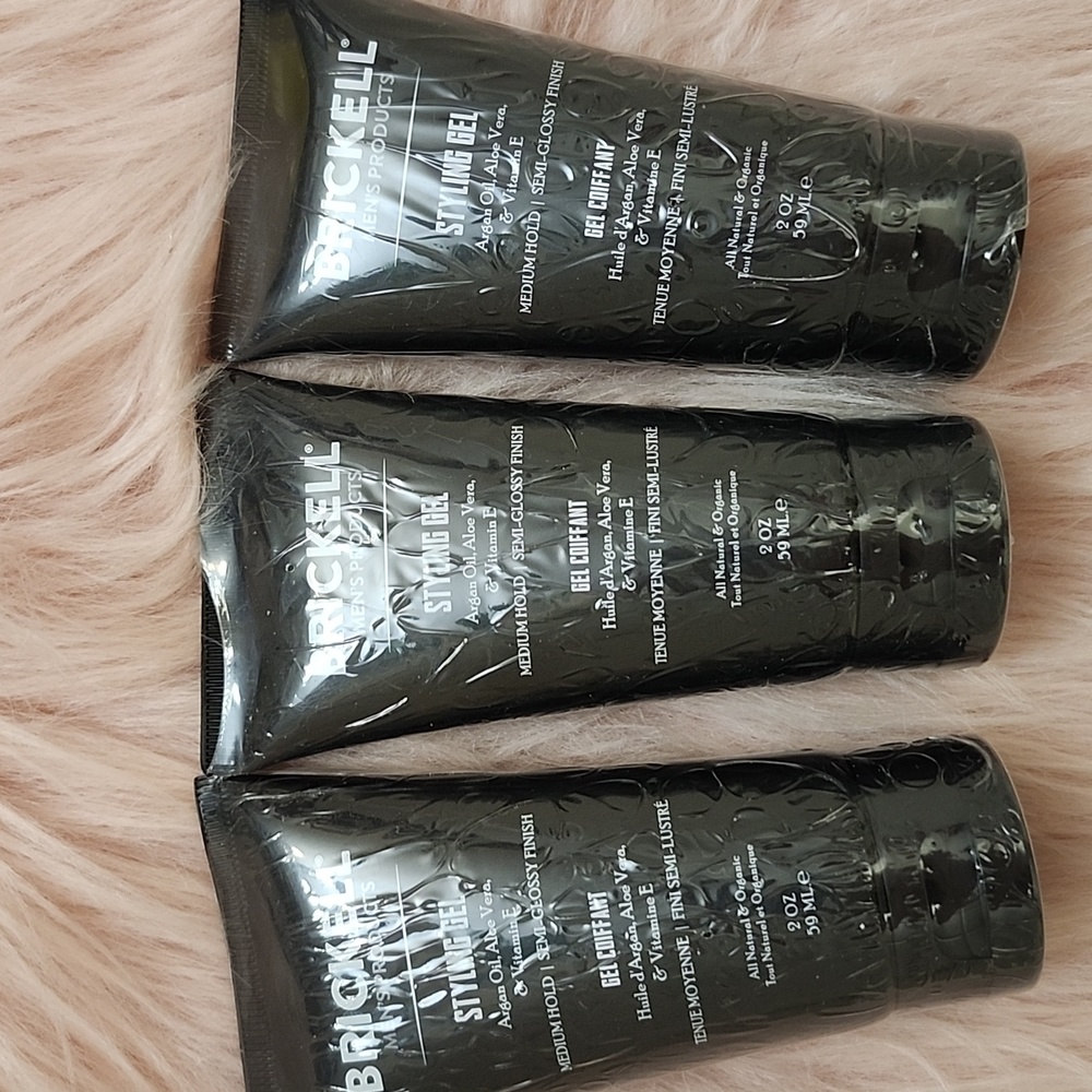 Brand New 3CT BUNDLE BRICKELL MEN'S PRODUCTS STYLING GEL